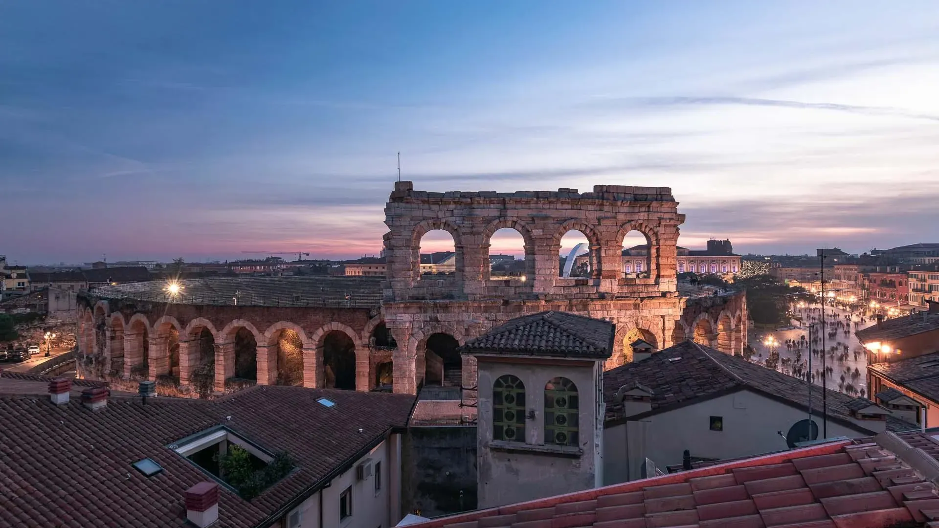 Arena de Verona a Noite, Itália