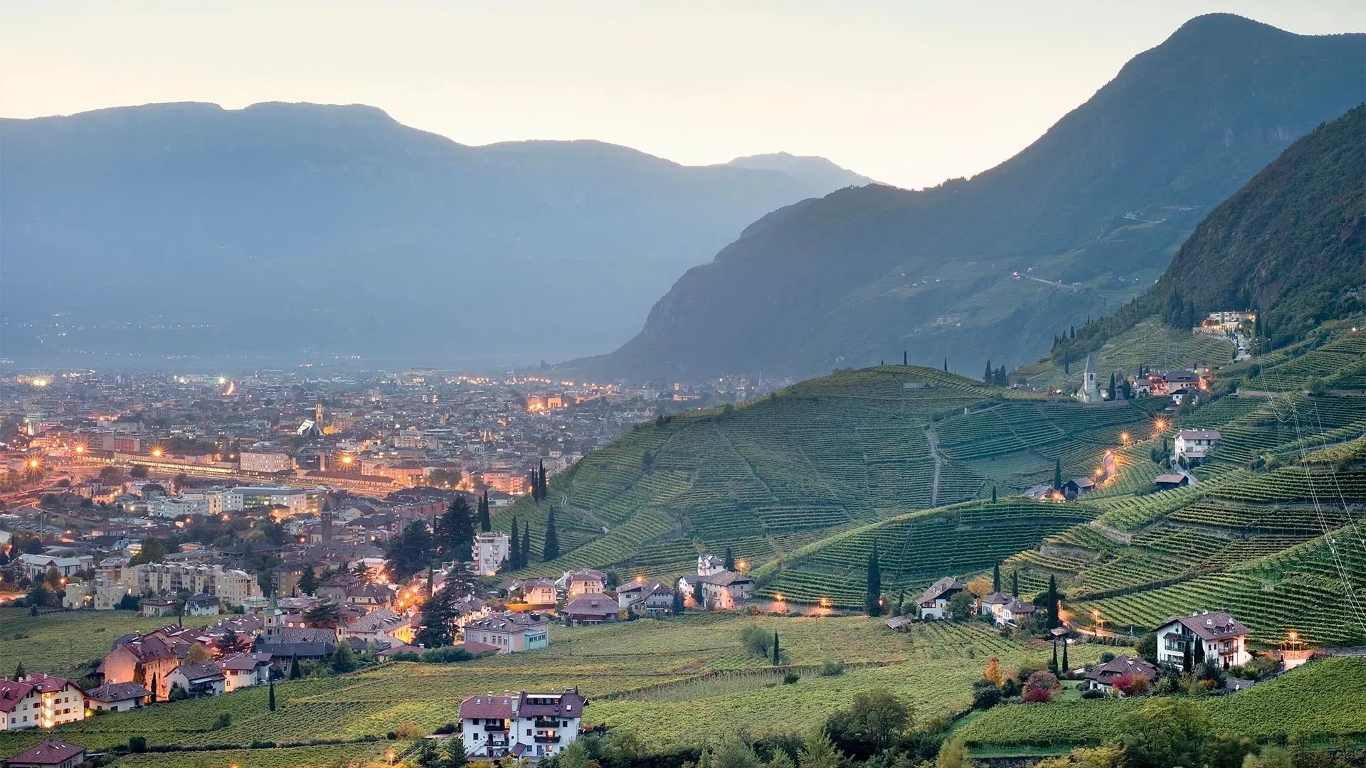 Vista de Bolzano, Itália