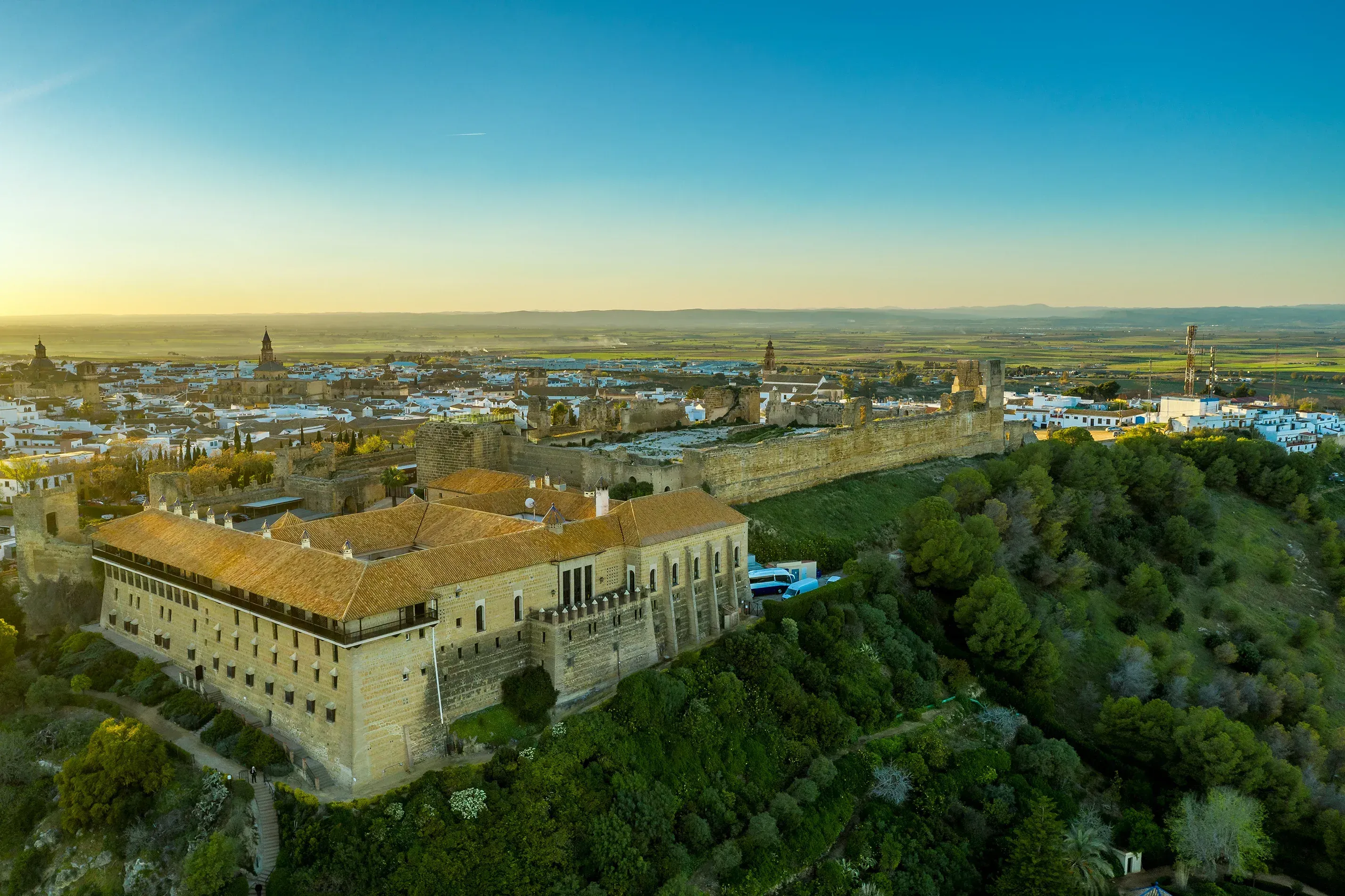 Vista do Parador de Carmona, Espanha