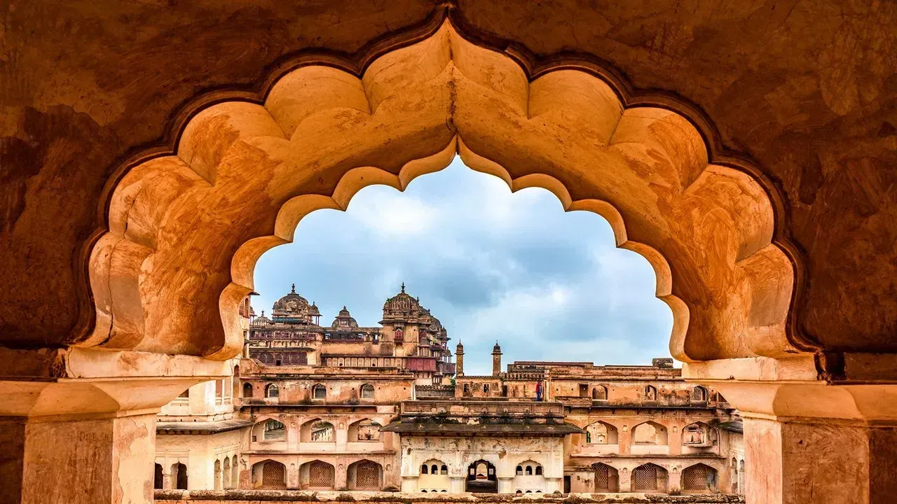Forte em Orchha, Índia