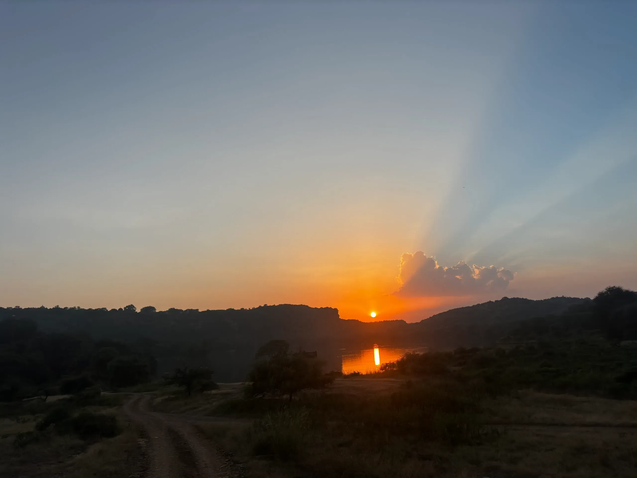 Por do Sol em Rathambore, Índia